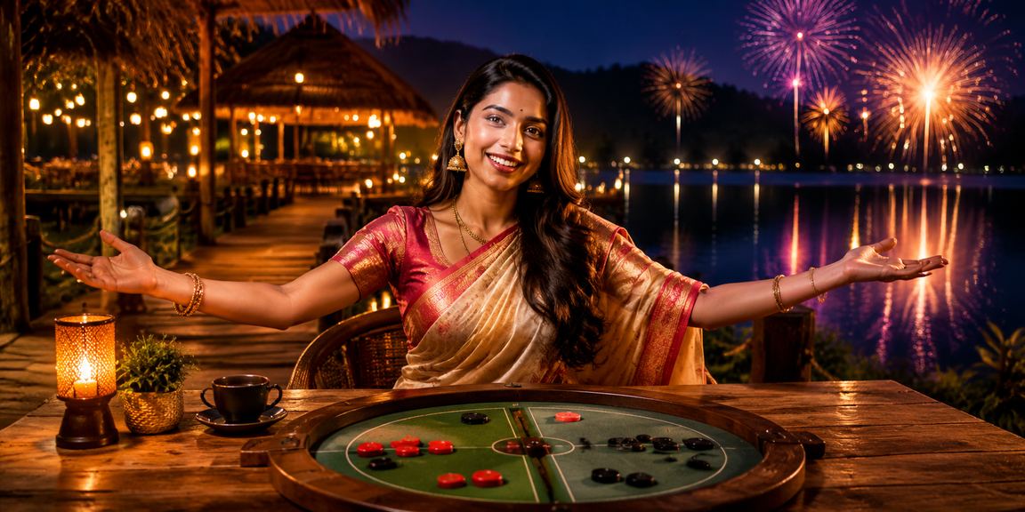 সুন্দরবনের সৈকতে মোবাইলে ক্রিকেট বেটিং উপভোগ করছেন একজন ব্যবহারকারী
